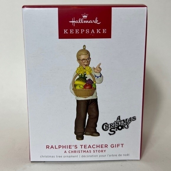 Hallmark Keepsake 2022 A Christmas Story Ralphie's Teacher Gift Ornament - NIB - Picture 1 of 5